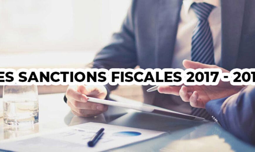 Les sanctions fiscales 2017 – 2018