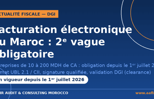 Facturation électronique au Maroc : la 2ᵉ vague obligatoire depuis le 1ᵉʳ juillet 2026